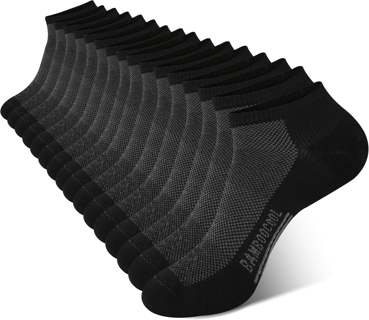 Bamboo Cool Men's Athletic Ankle Socks for Comfort and Support