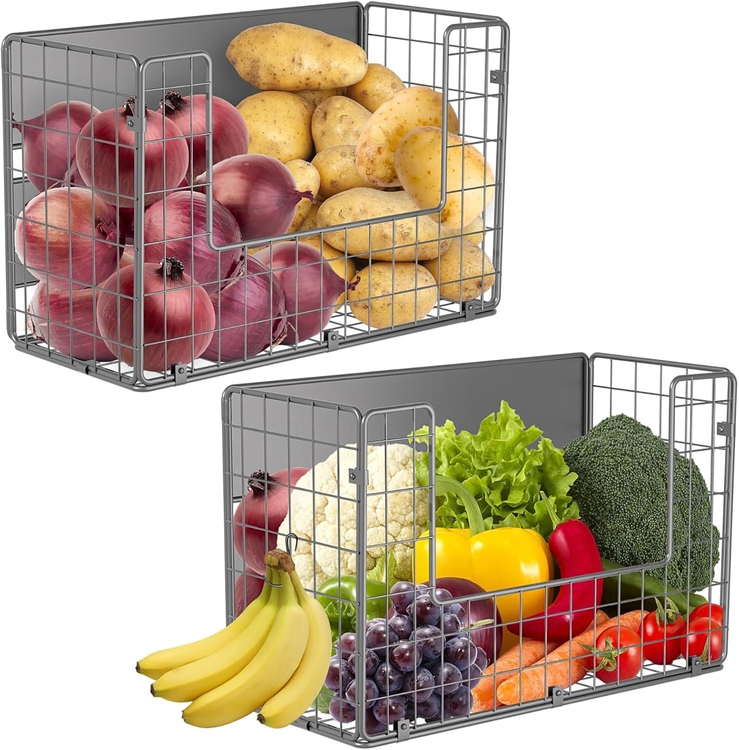 Ofiray-home Magnetic Fridge Shelf for Kitchen & Pantry Storage