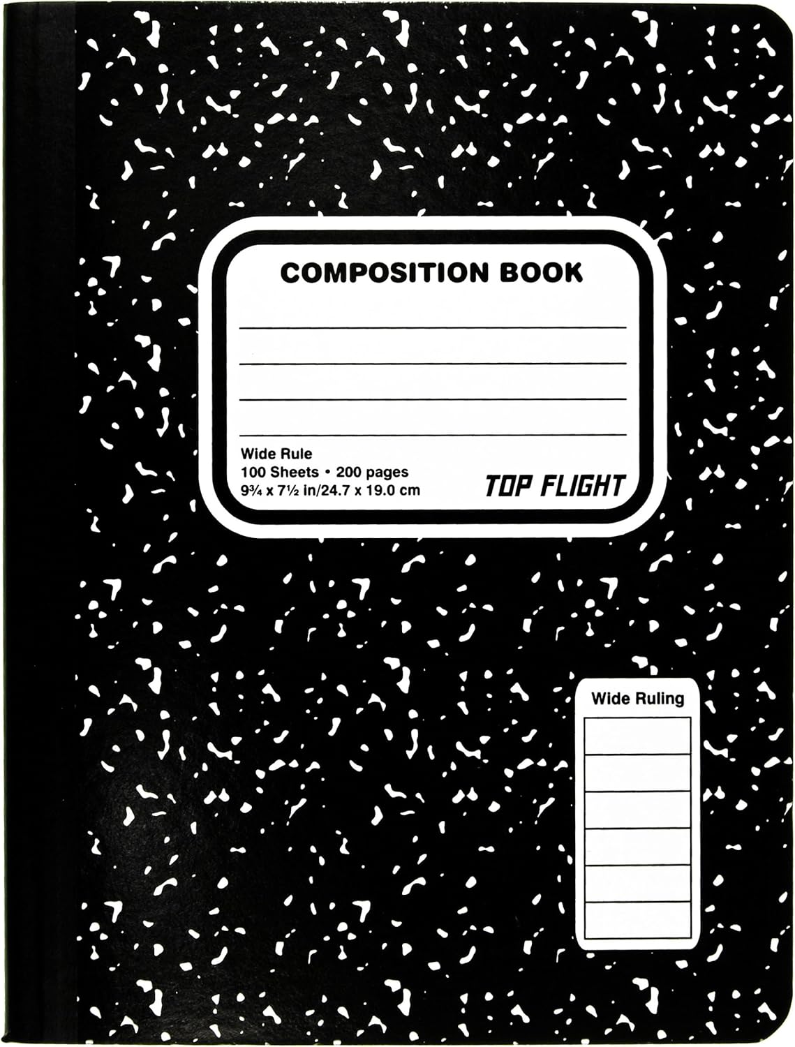 Top Flight Composition Book - 100 Wide-Rule Sheets