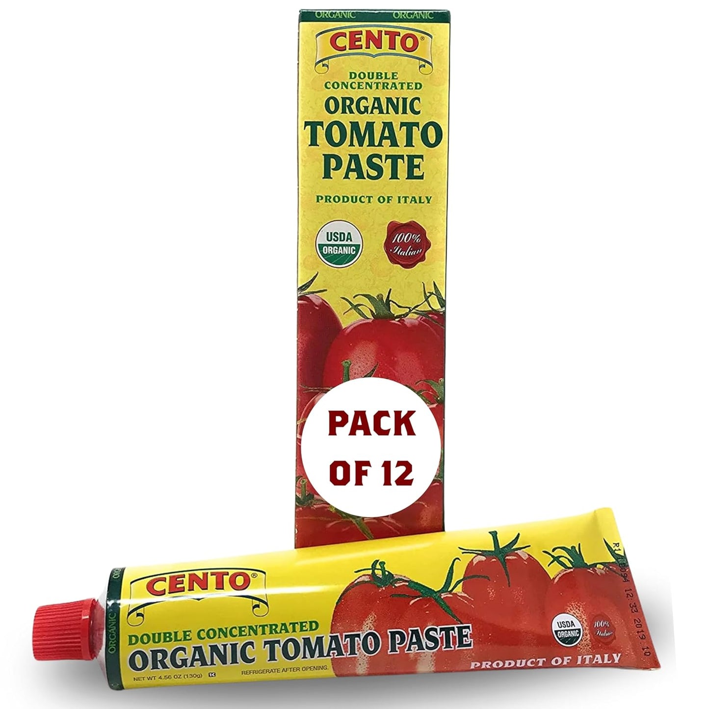 Cento Organic Tomato Paste - Double Concentrated Italian Flavor