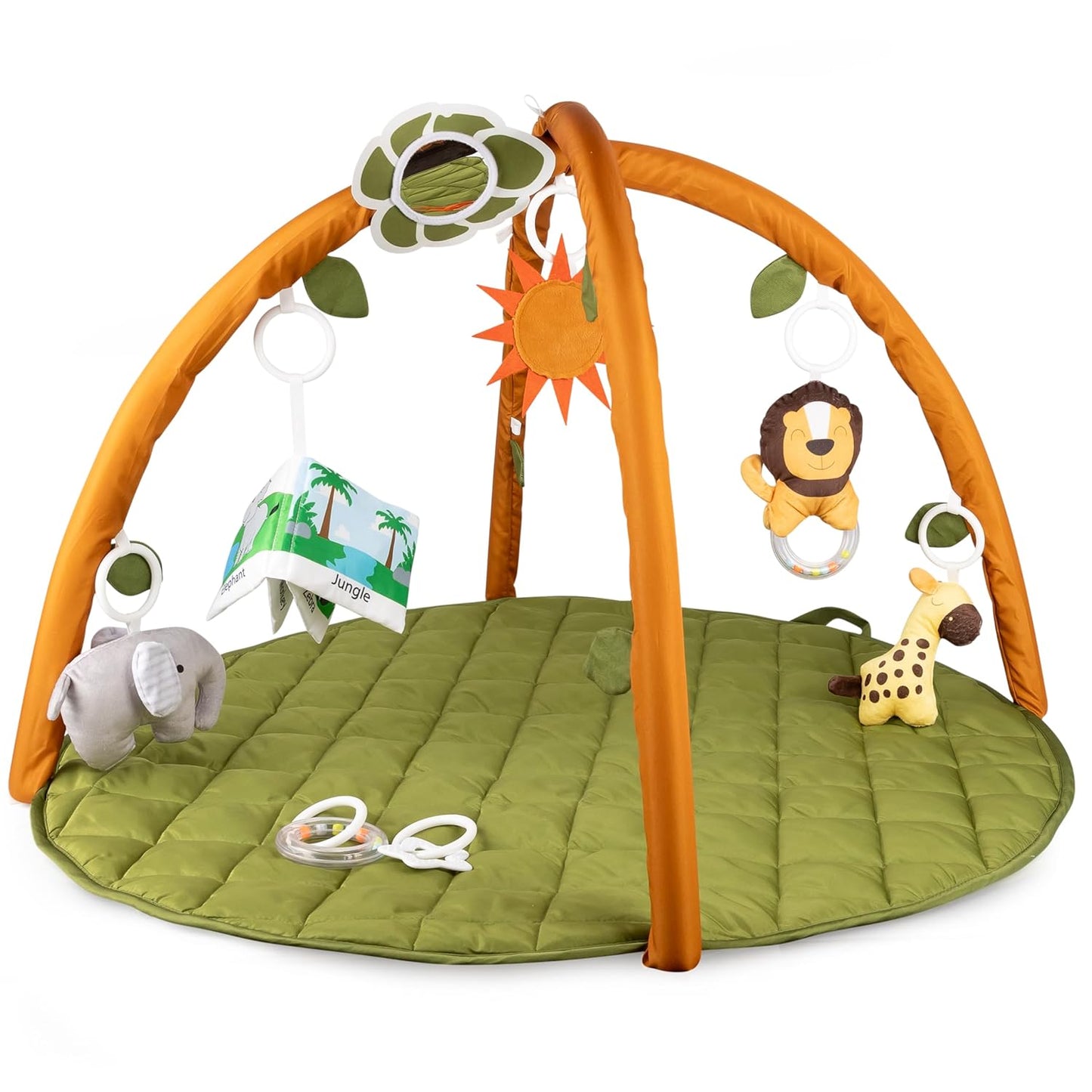 Jungle Baby Activity Mat with 8 Toys - SnapPea Baby