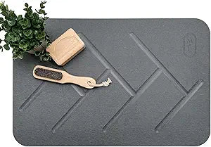 M&L Premium Stone Bath Mat - Non-Slip, Fast-Drying & Versatile