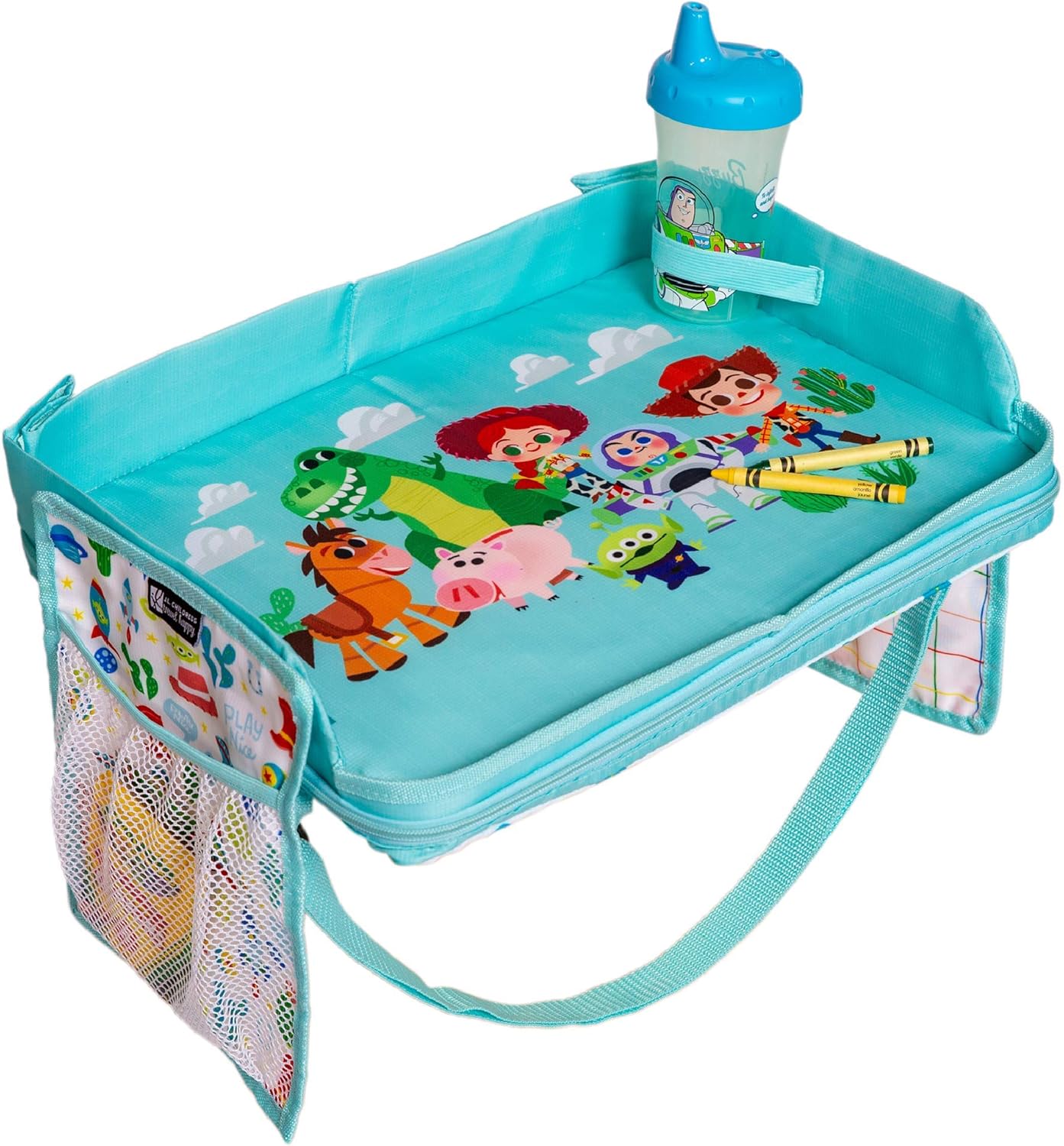 Disney Baby 3-in-1 Travel Tray & Tablet Holder - Keep Kids Entertained!