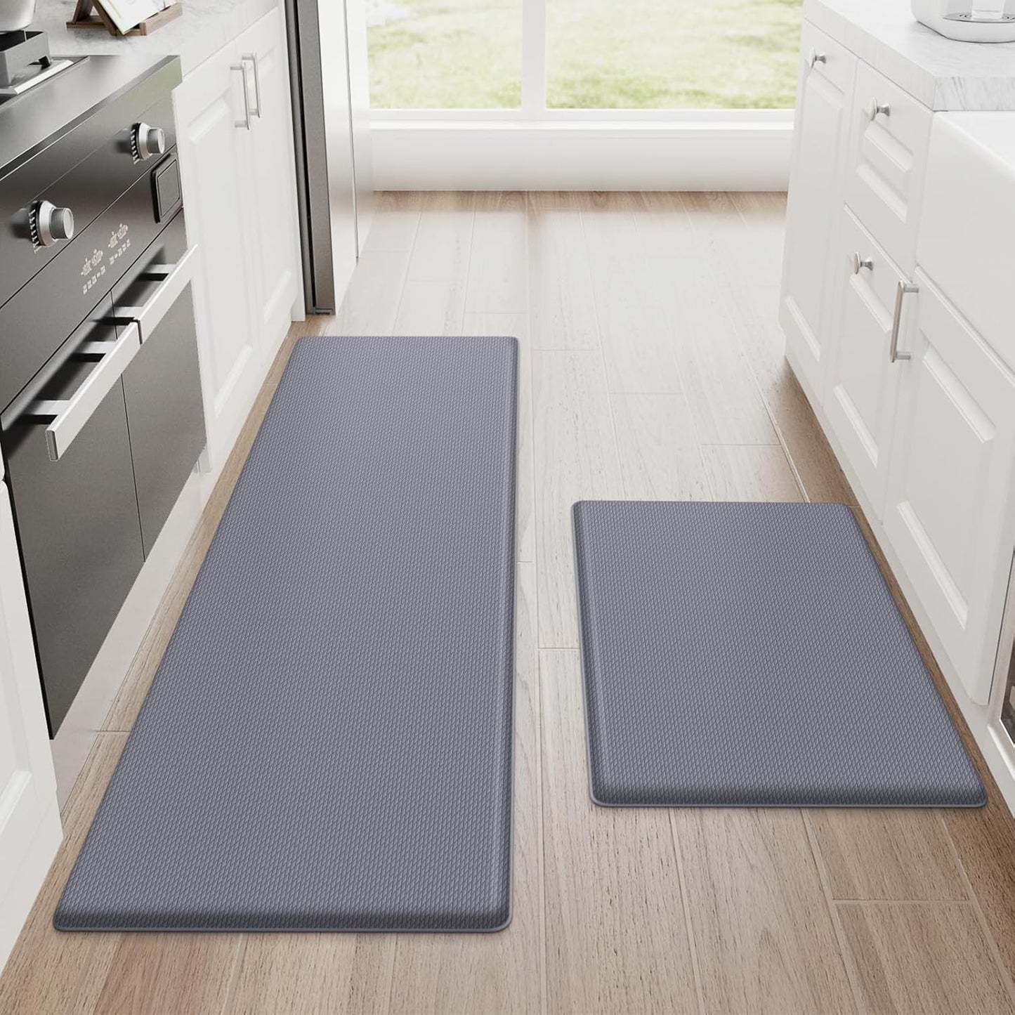 StepRite Kitchen Mats Set - Cushioned Anti-Fatigue Comfort