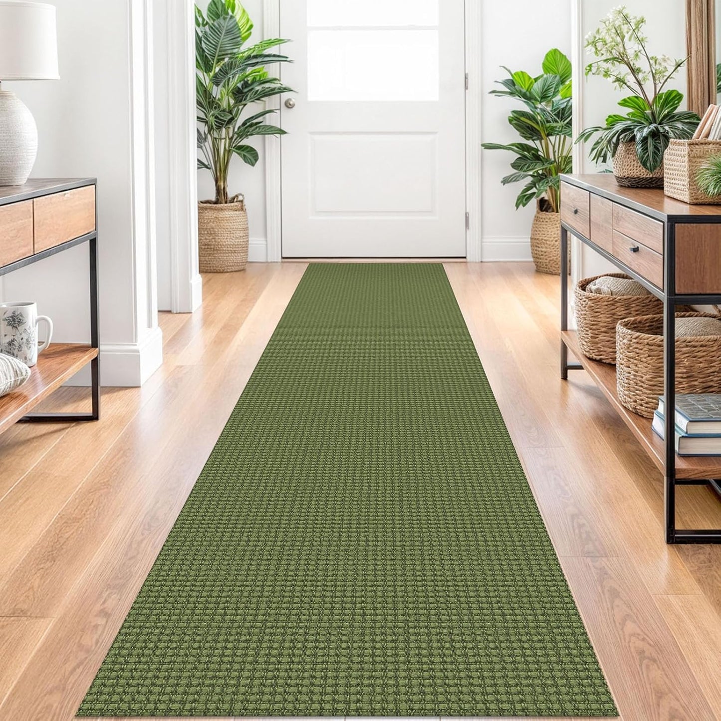 Braided Runner Rug 2x10 Ft Washable Non Slip for Hallways