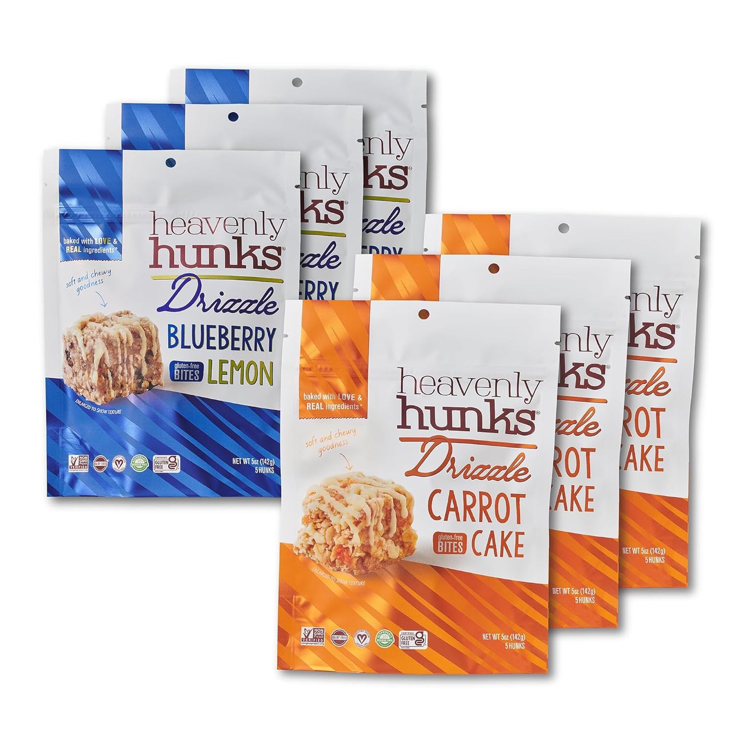 Heavenly Hunks Drizzle Variety Box - Delicious Vegan Cookies