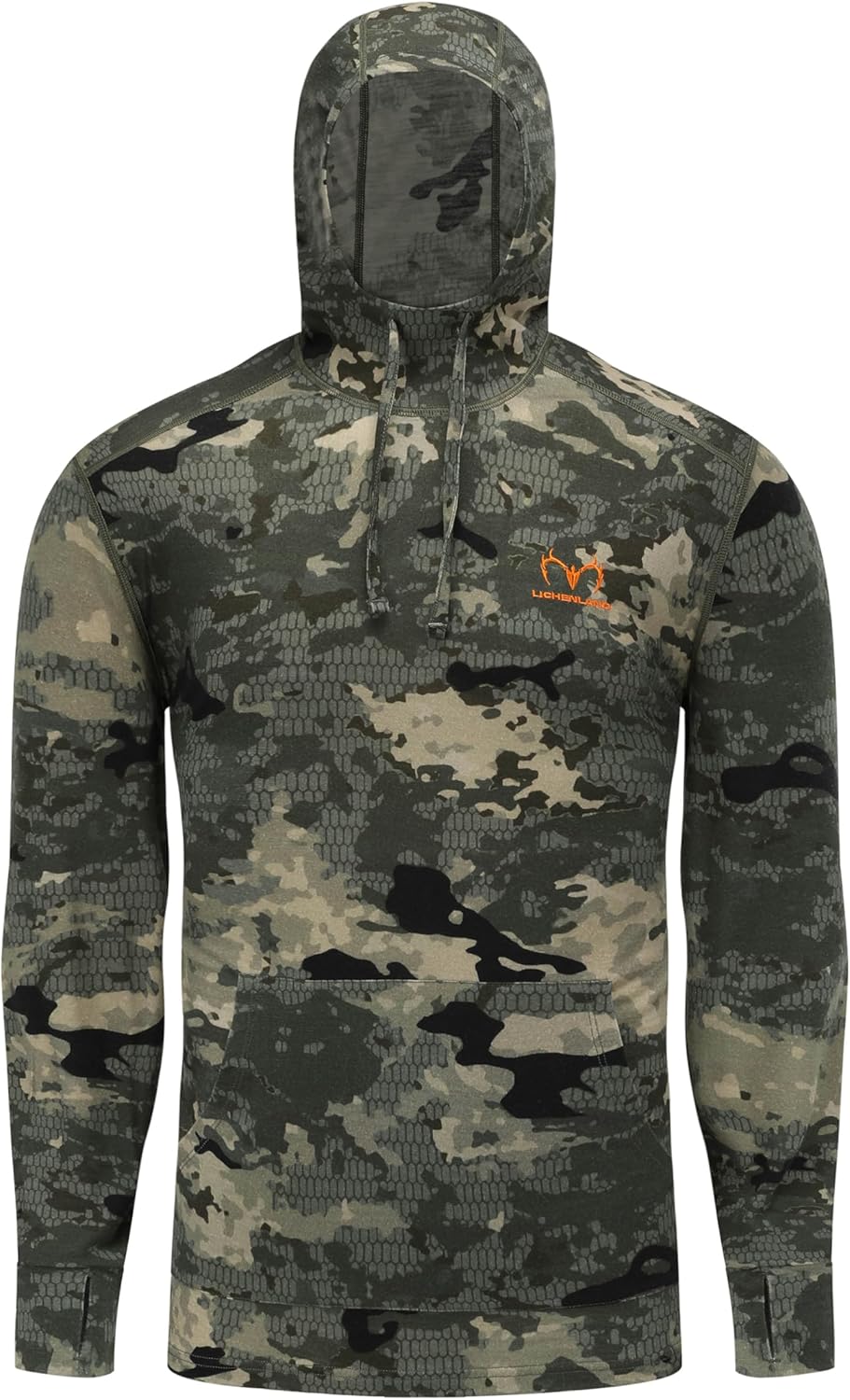 Lichenland Men's Merino Wool Hunting Hoodie - Stay Warm & Comfy