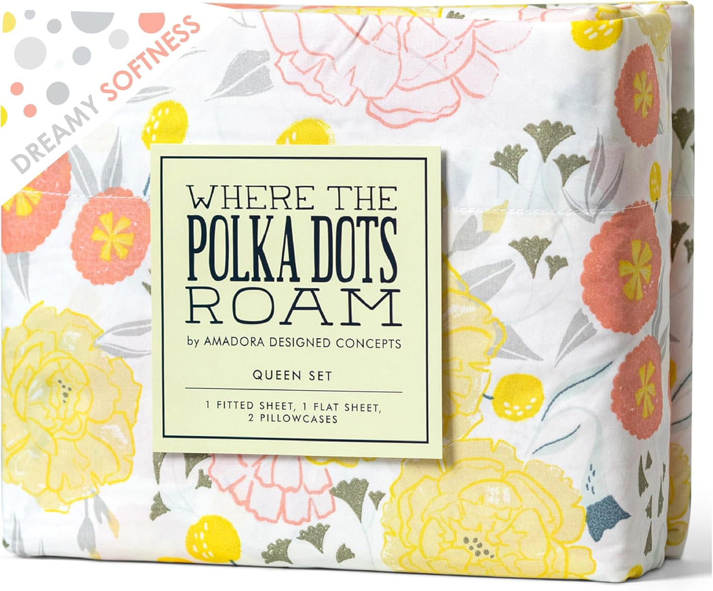 Light Floral Queen Size Bedsheets for Comfortable Sleep