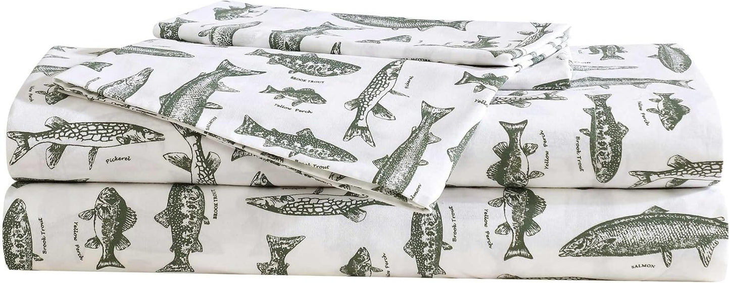Eddie Bauer Cotton Percale Sheet Set for Classic Comfort