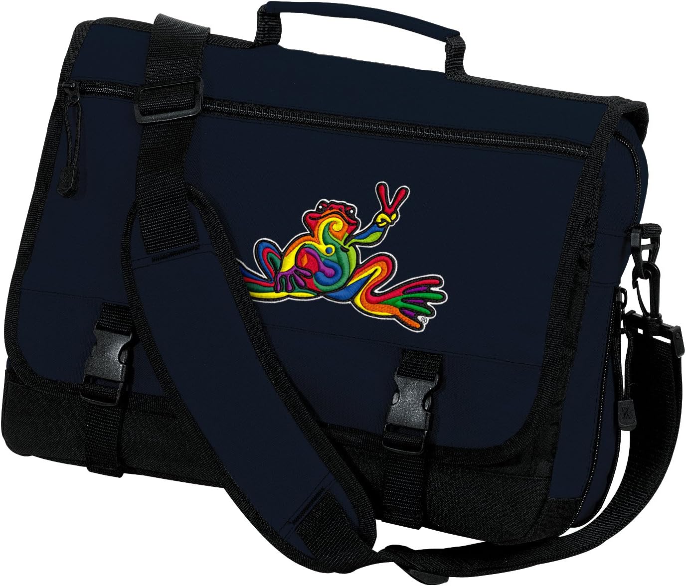 Peace Frog Laptop Bag - Durable Messenger Bag for All Ages