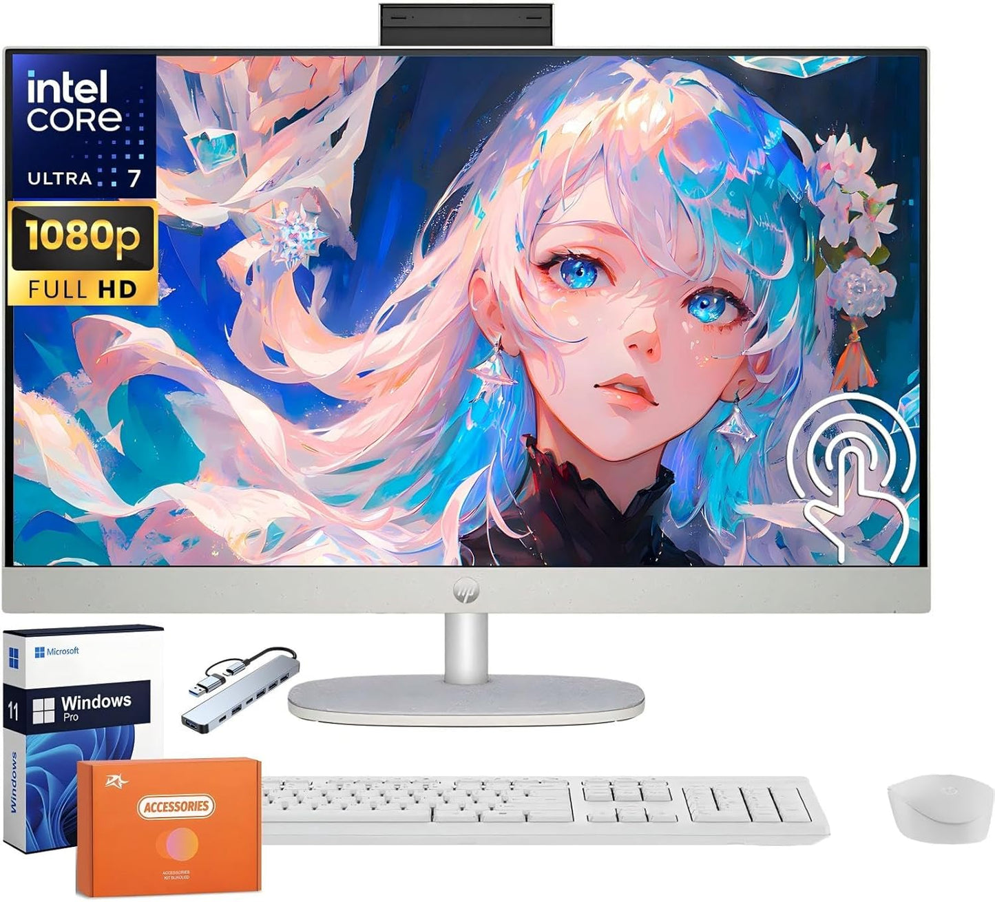 HP 27 Inch Touchscreen All in One Desktop Computer Review