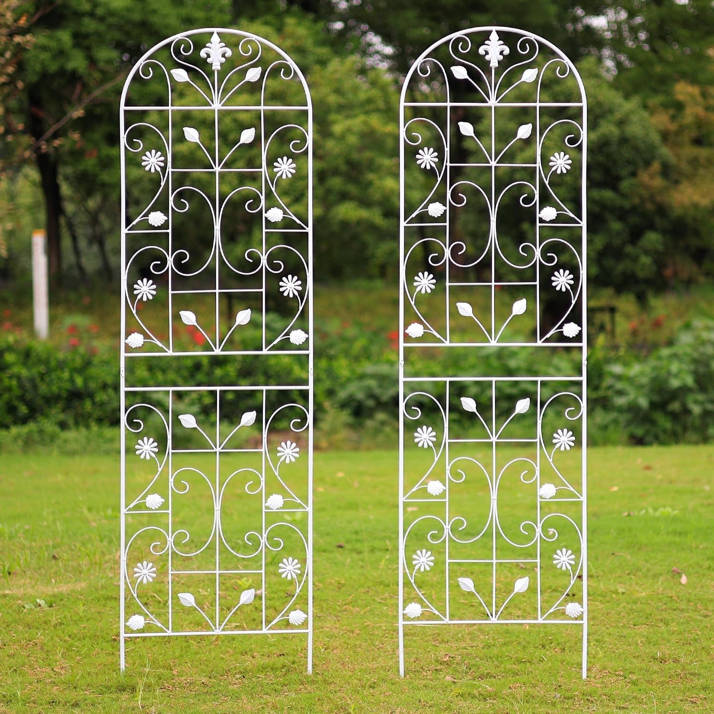 Trellis for Climbing Plants Outdoor - Durable Metal Garden Support