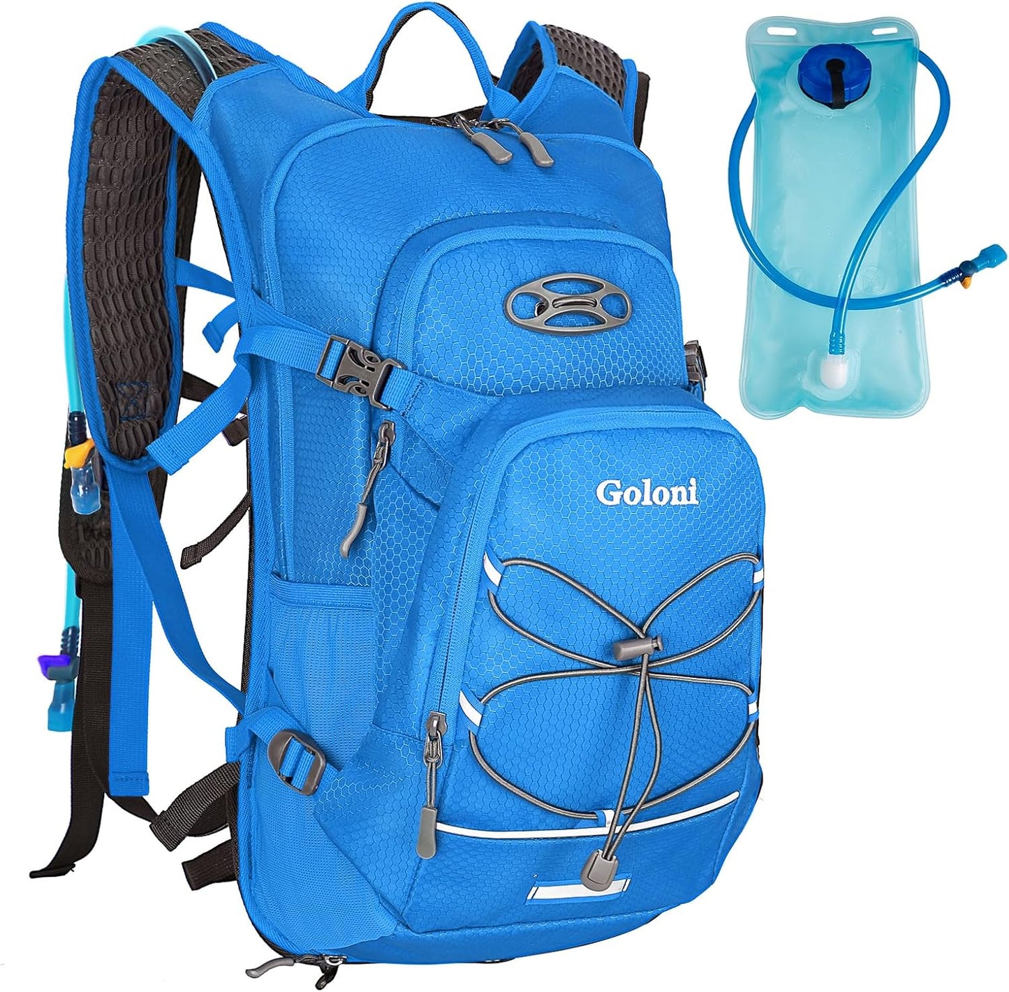 Hydration Backpack with 2L Bladder for Hiking and Running
