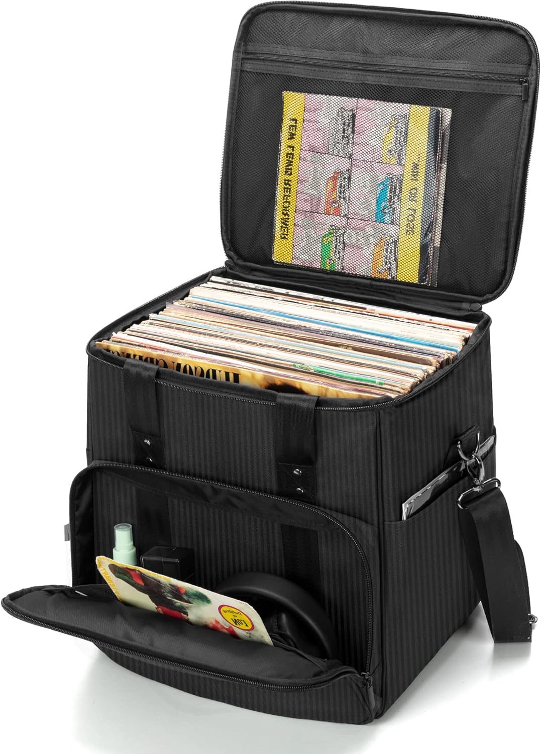 Vinyl Record Carrying Bag for 60 LPs - Great Protection & Travel