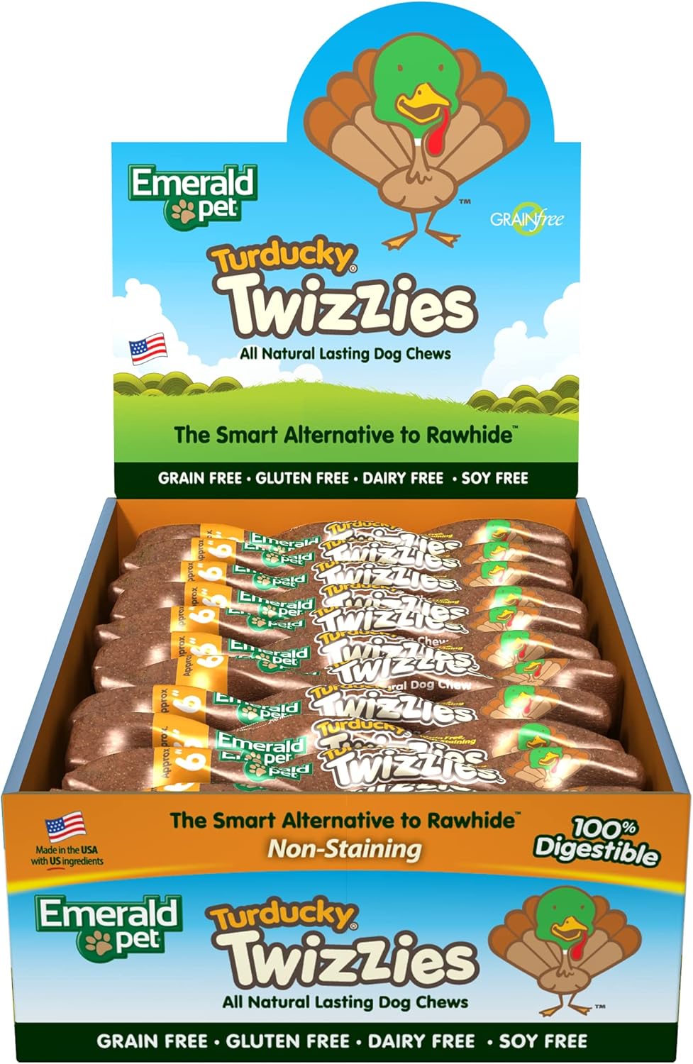 Twizzies Rawhide Free Natural Dog Chew Treats for Lasting Fun