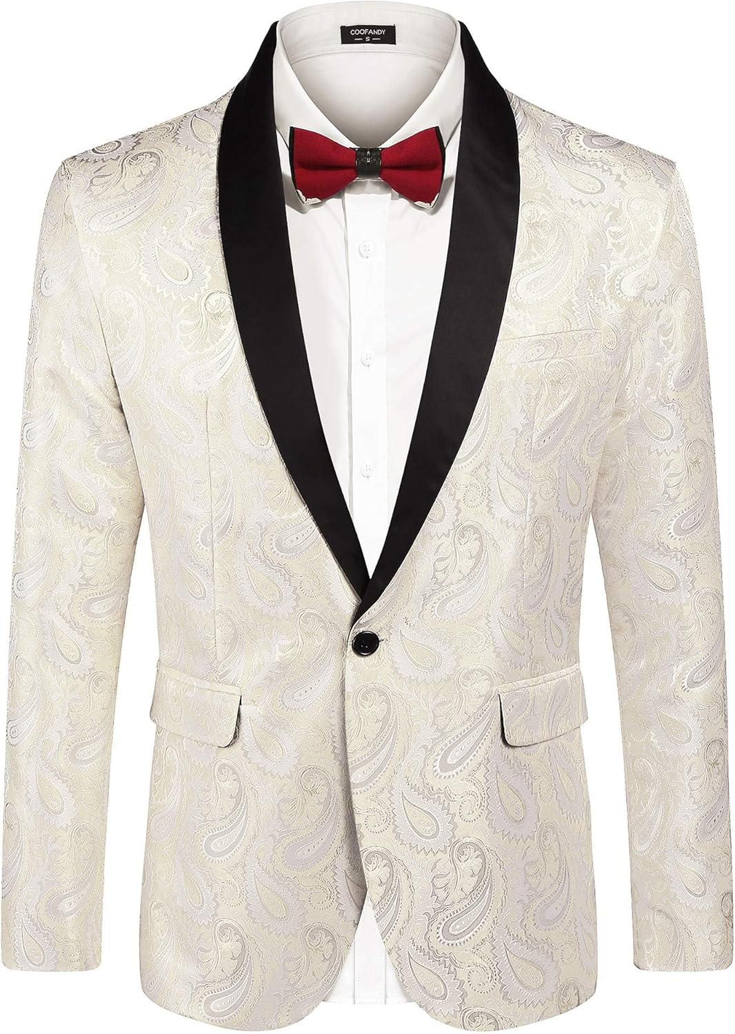 Stylish Floral Tuxedo Jacket for Men - Perfect for Events