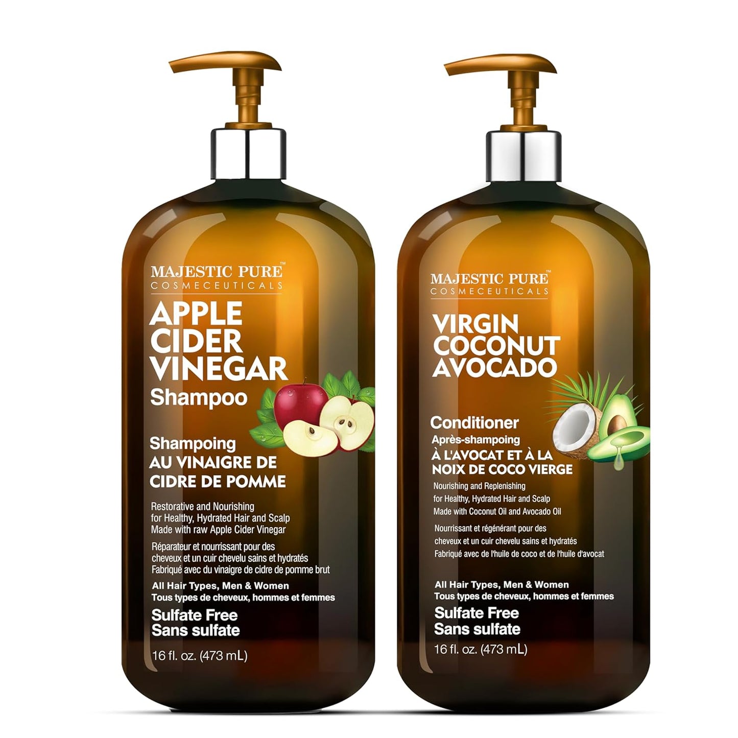 Shine Restoring Hair Set - Apple Cider & Avocado