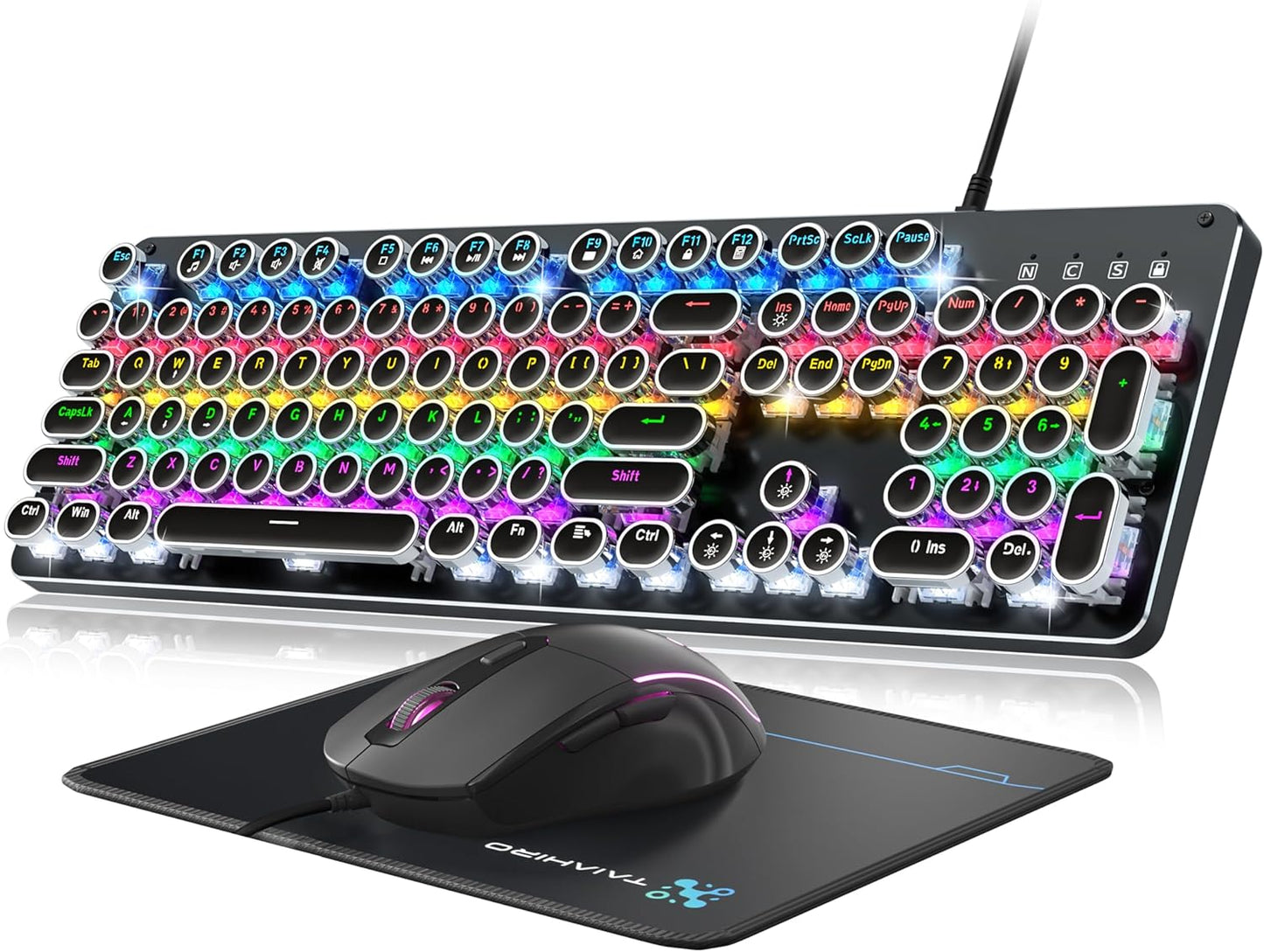 Retro Style Gaming Keyboard Combo - Taiahiro