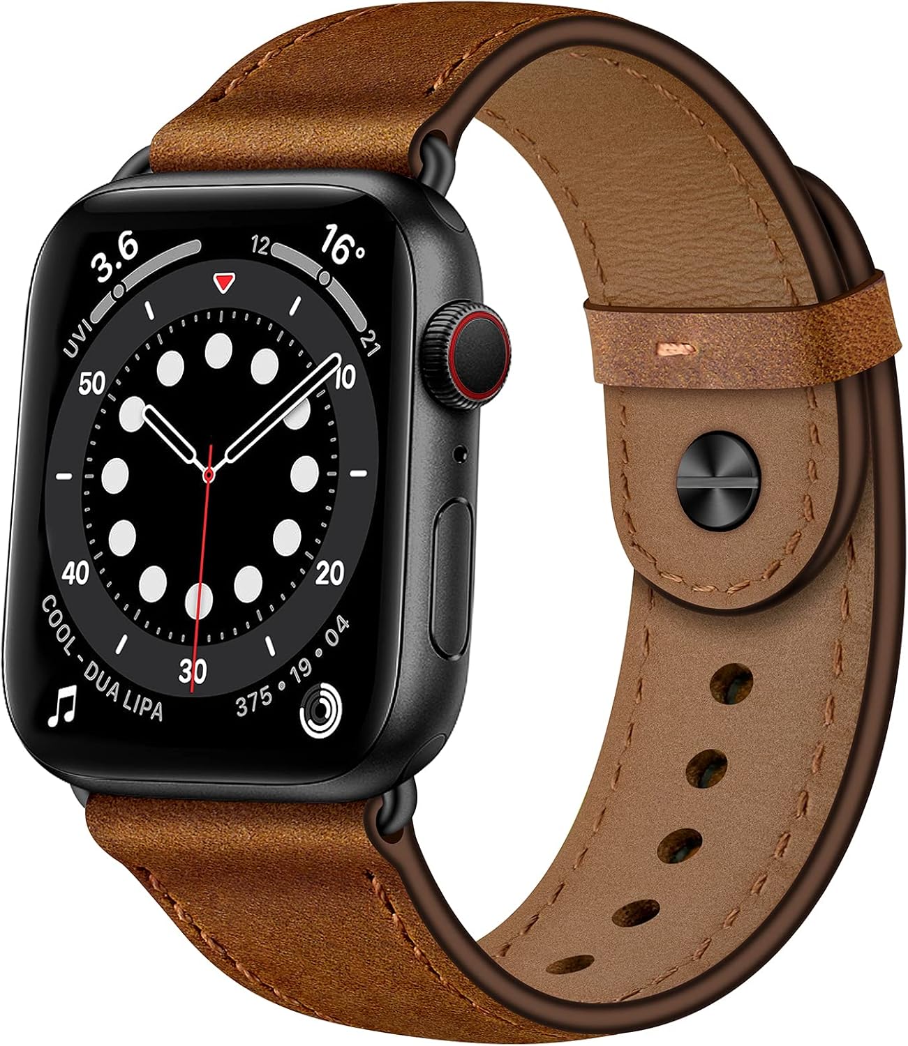 Genuine Leather Band for Apple Watch: Retro Brown/Black