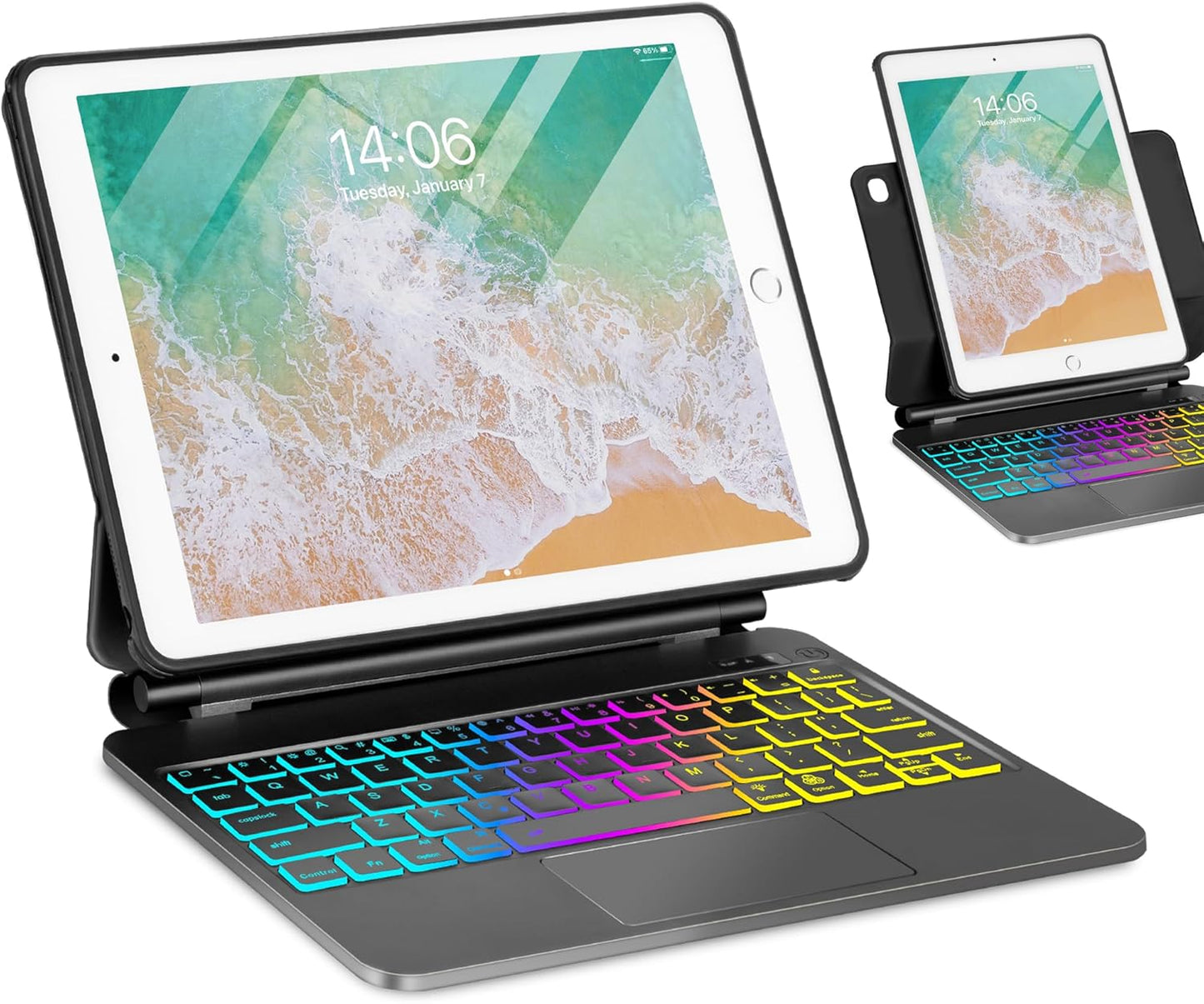 Magic Keyboard Case for iPad 6th 5th Gen with Trackpad & Backlight