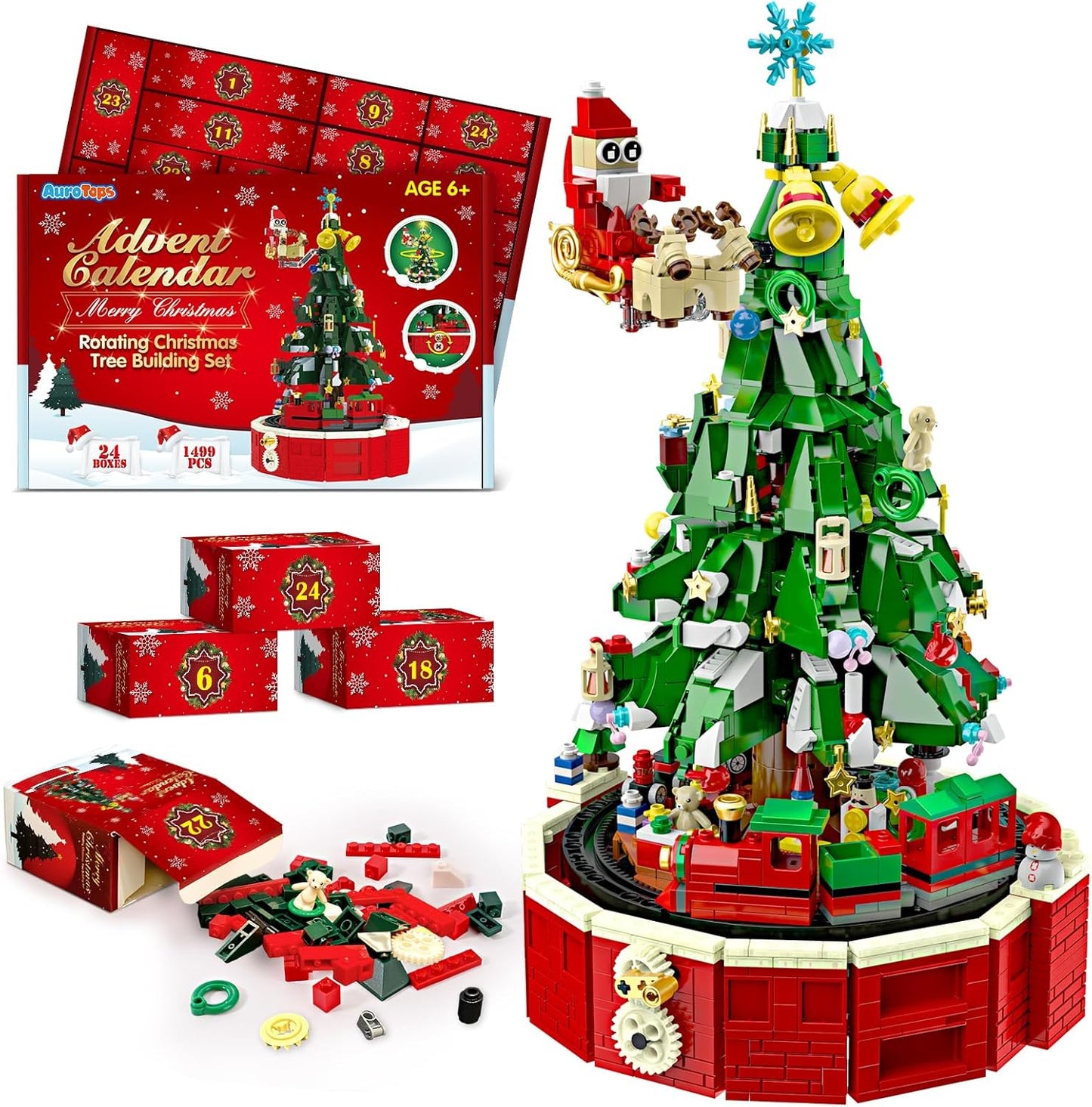 Christmas Advent Calendar 2025 Building Blocks Set for Kids
