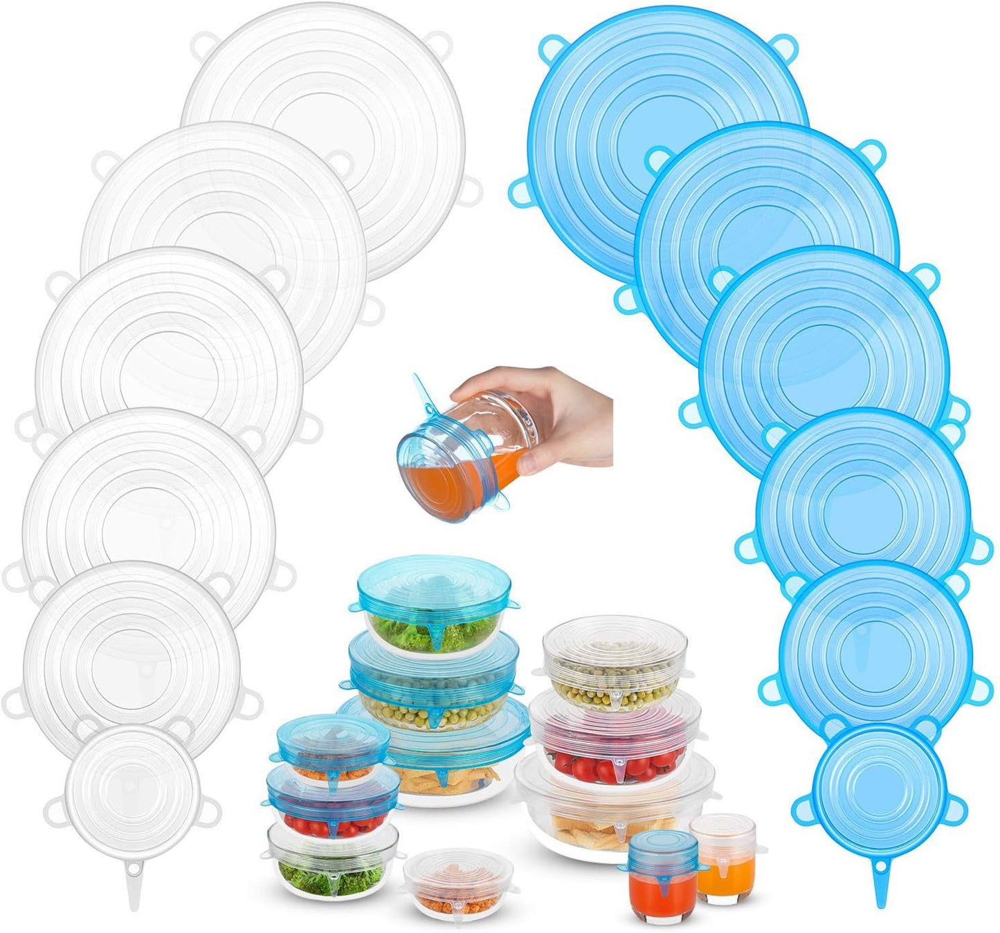 Zero Waste Silicone Lids - 12PC Set by DAILY KISN