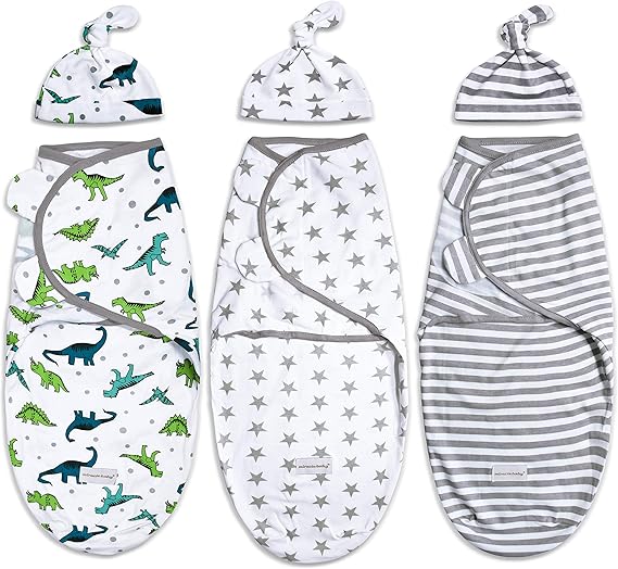 Adorable Baby Swaddle Blankets Set for Boys - Soft and Cozy Wraps