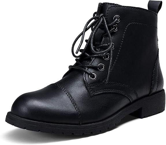 Vepose Women's Ankle Boots Low Heel Lace Up Fashion Booties Review