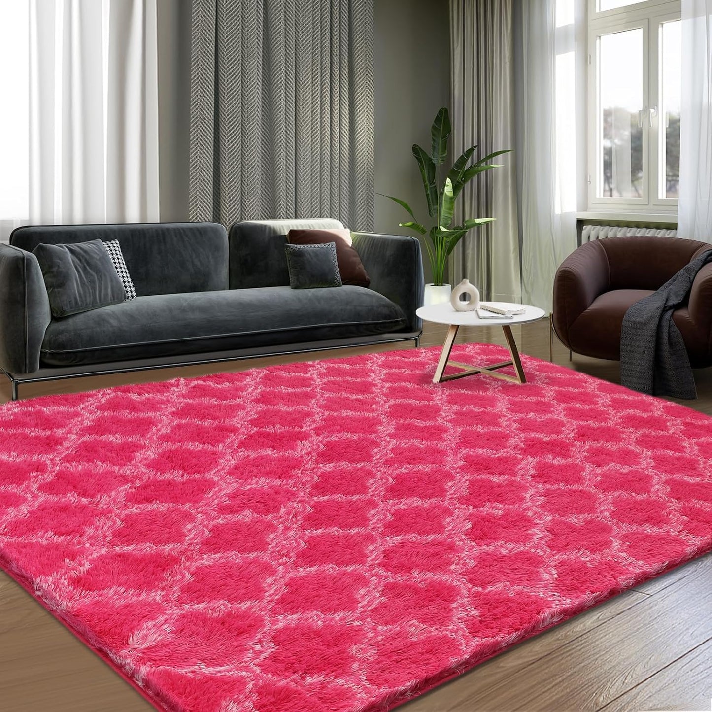 Area Rugs 8x10, Fluffy Shag Carpet for Living Room & Bedroom