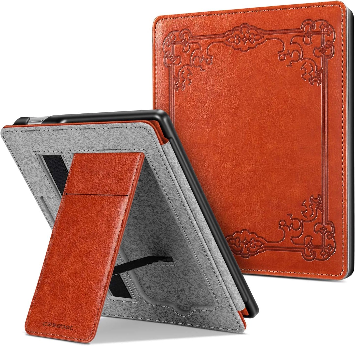 CaseBot Stand Case for Kindle Oasis - Premium Leather Sleeve Cover