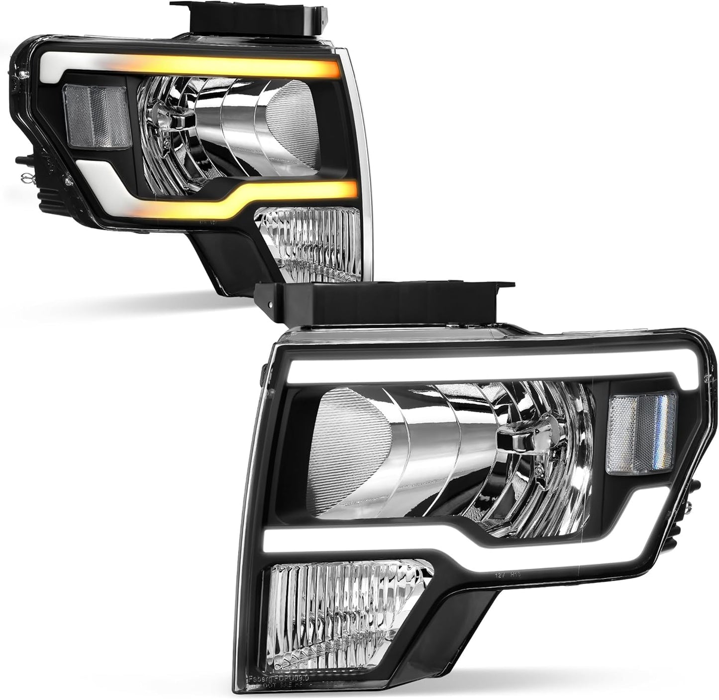 LED DRL Headlight Assembly for 2009-2014 Ford F150 Models