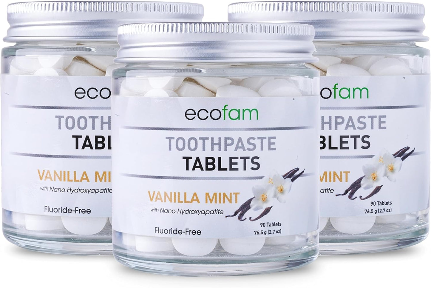Toothpaste Tablets Vanilla Mint | Chewable Fluoride Free Clean