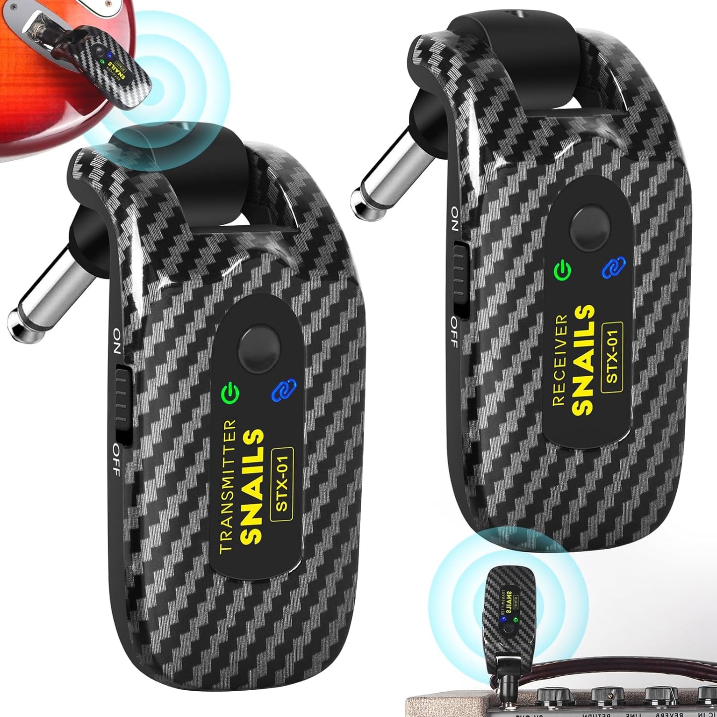 2.4GHZ Wireless Guitar System for Electric Guitar and Bass