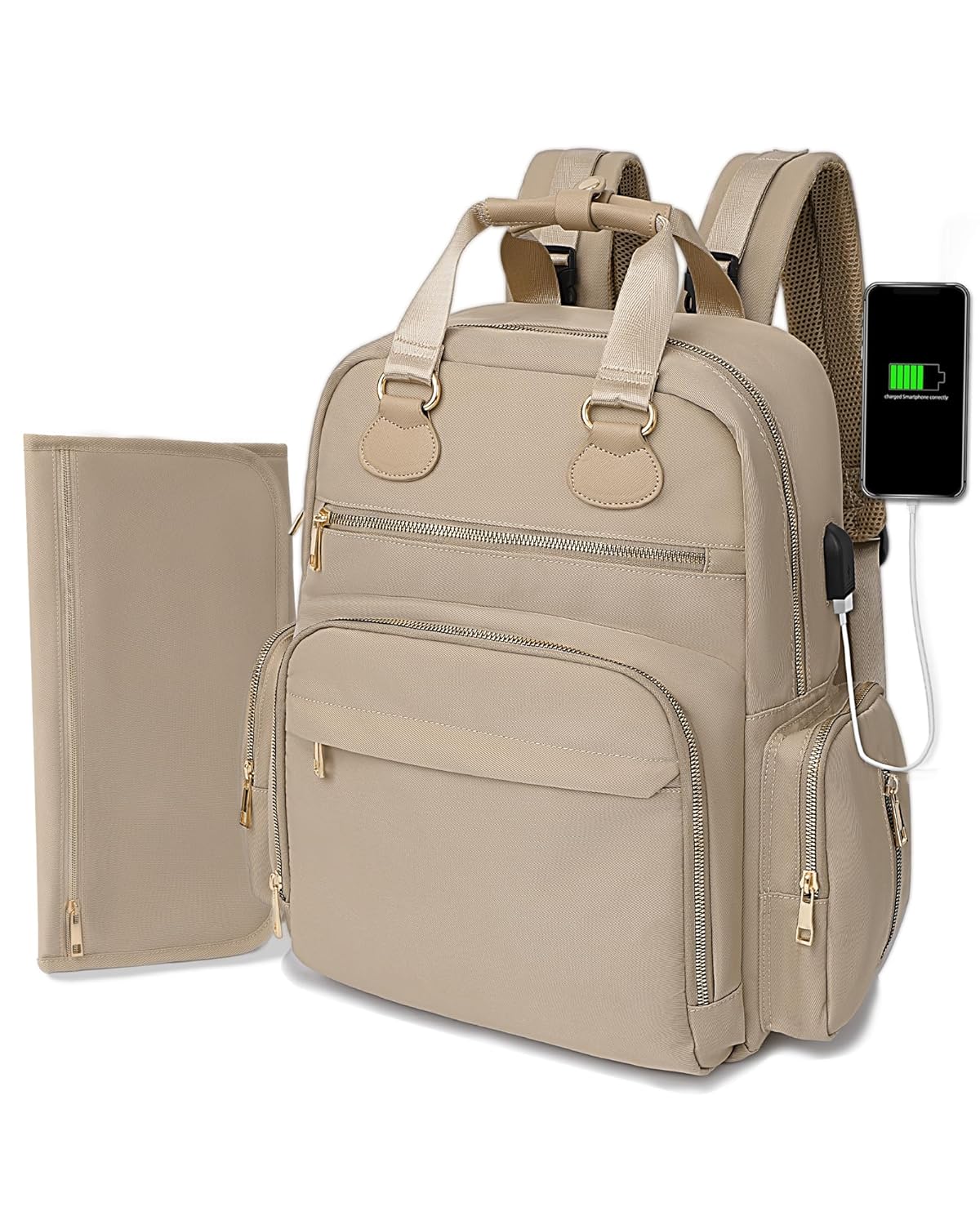 Diaper Bag Backpack with 17 Pockets for Ultimate Convenience