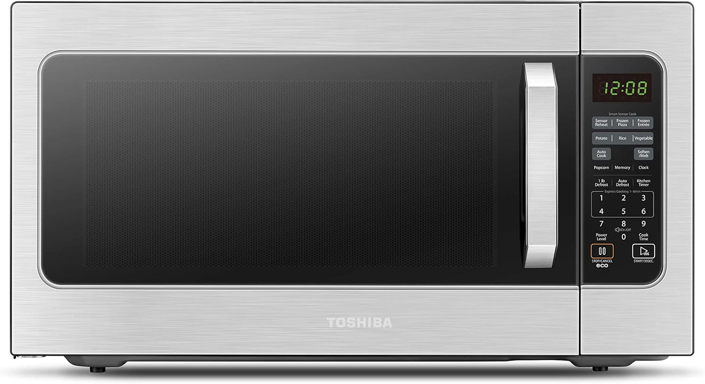 Toshiba Large Microwave 2.2 Cu Ft, Smart Sensor, 6 Menus