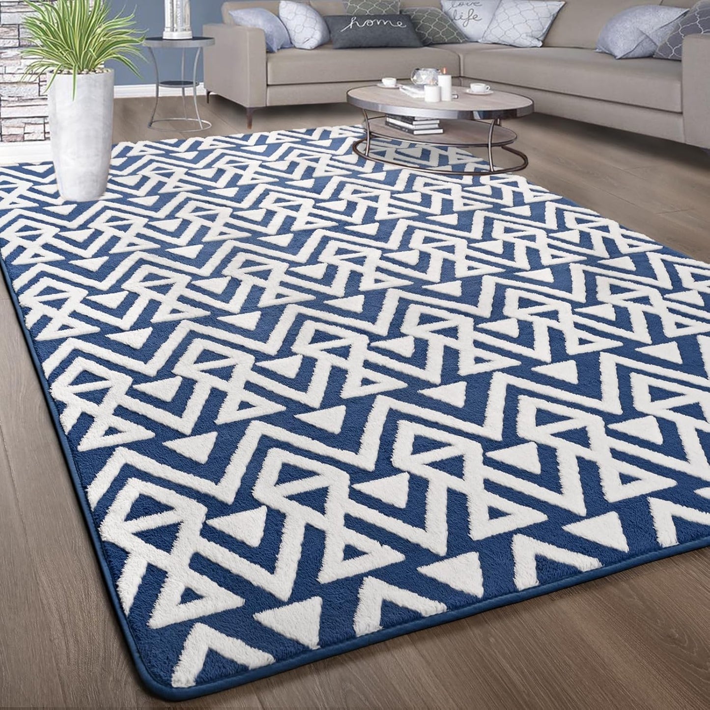 Ompaa Ultra Soft Shaggy Rugs for Bedroom and Living Room Decor