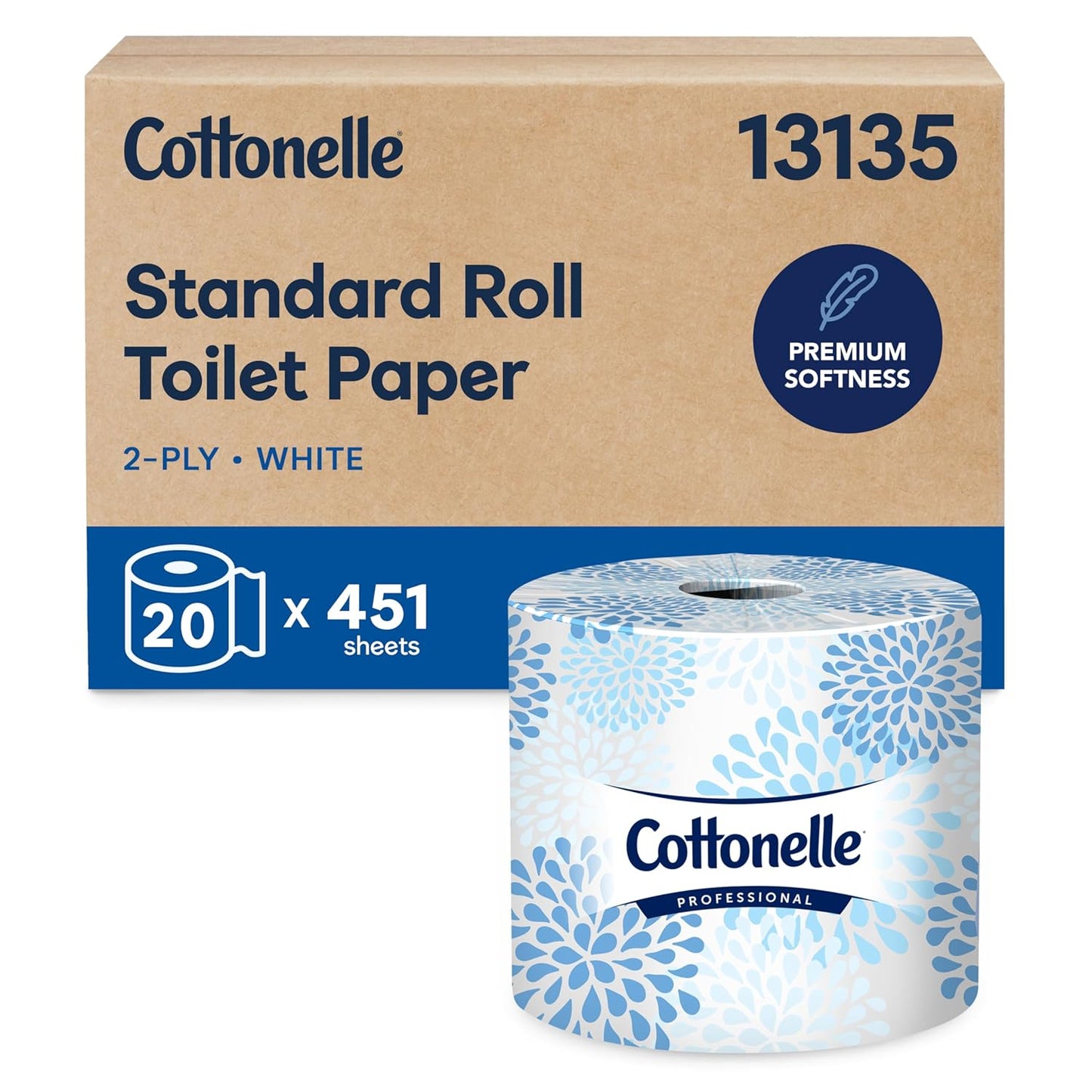Cottonelle Professional Standard Roll Toilet Paper for Comfort