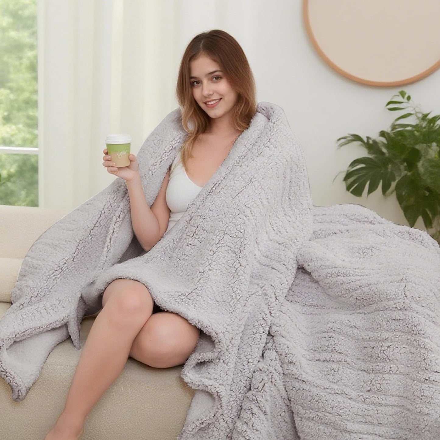 Eydna Electric Heated Blanket Full Size for Cozy Warmth