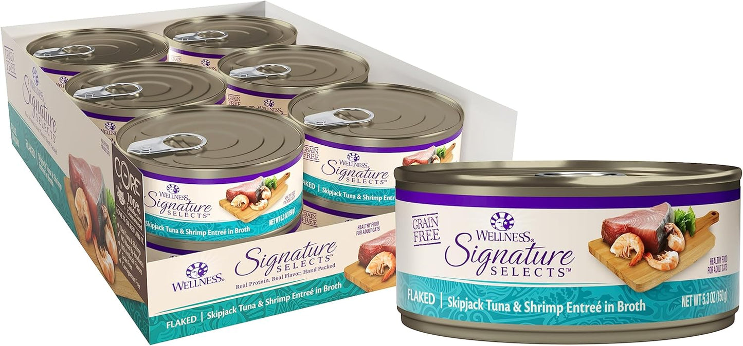 Wellness CORE Signature Selects Flaked Cat Food with Tuna & Shrimp