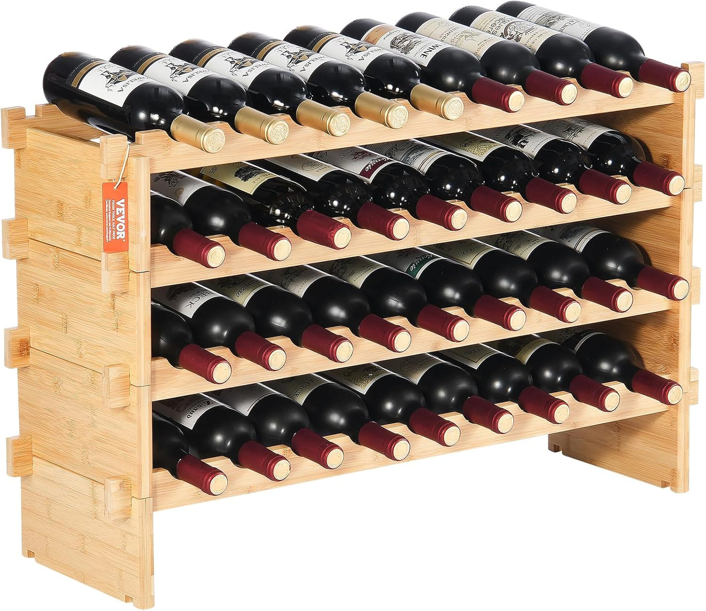 36 Bottle Stackable Modular Wine Rack for Home and Cellar