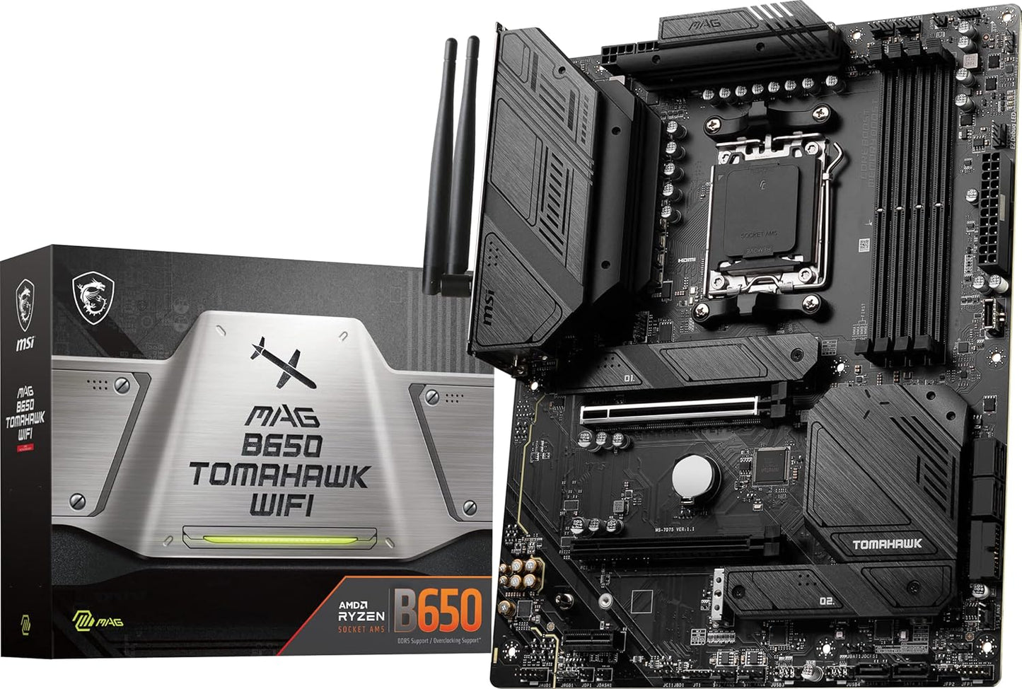 MSI MAG B650 Tomahawk WiFi Gaming Motherboard for AMD Ryzen