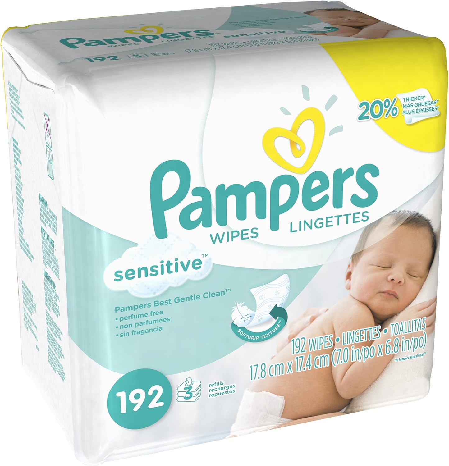 Pampers Sensitive Refill Wipes - Gentle Care for Baby's Skin