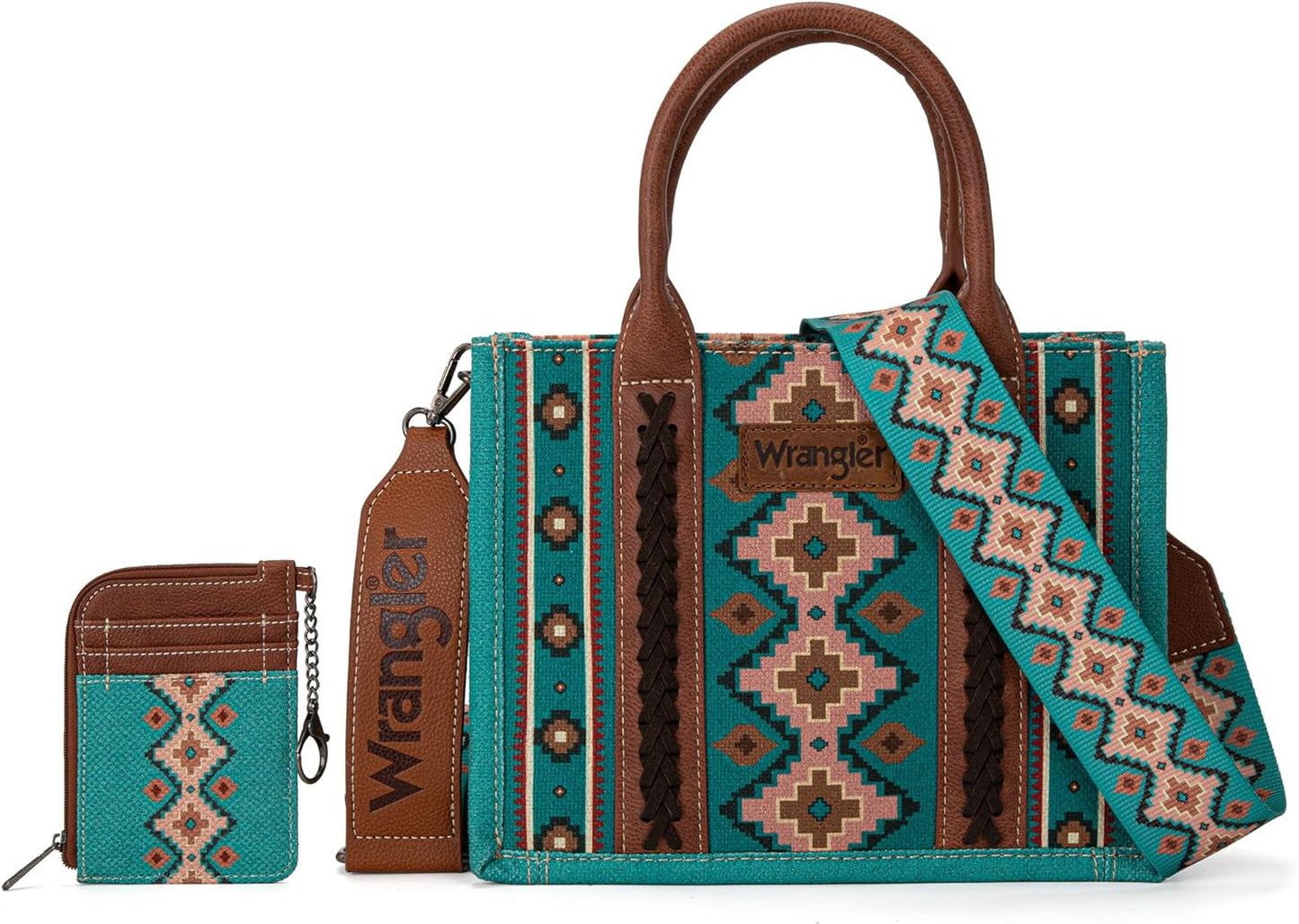 Wrangler Tote Bag Set Aztec Purse for Women Western Style