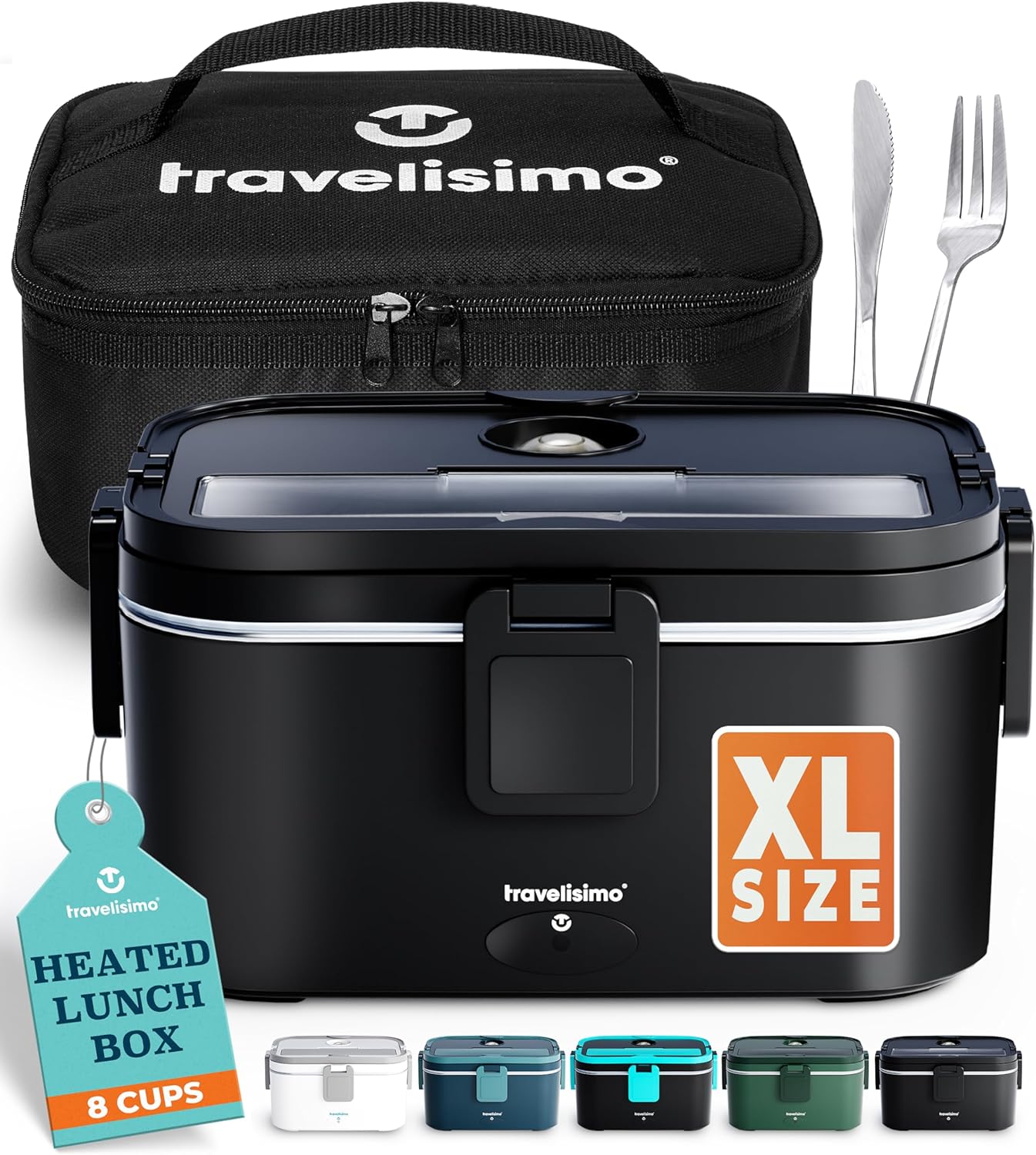 Extra-Large Electric Lunch Box for Adults - 1.8L Capacity