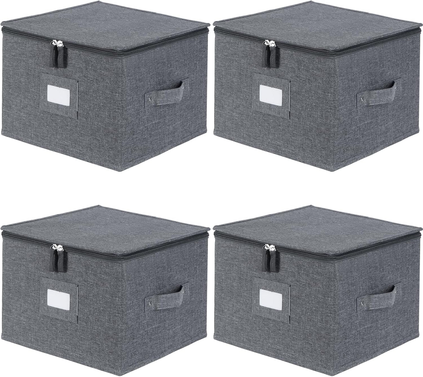 Stackable Dinnerware Storage Containers for Plates and Dishes