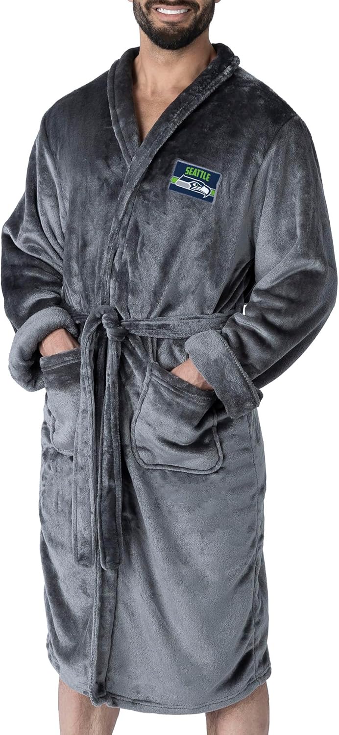 NFL Men's Silk Touch Robe L/XL - Soft & Stylish Comfort