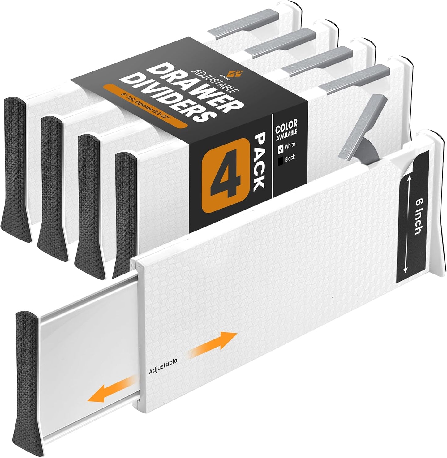 Adjustable Deep Drawer Divider for Kitchen and Office Organization
