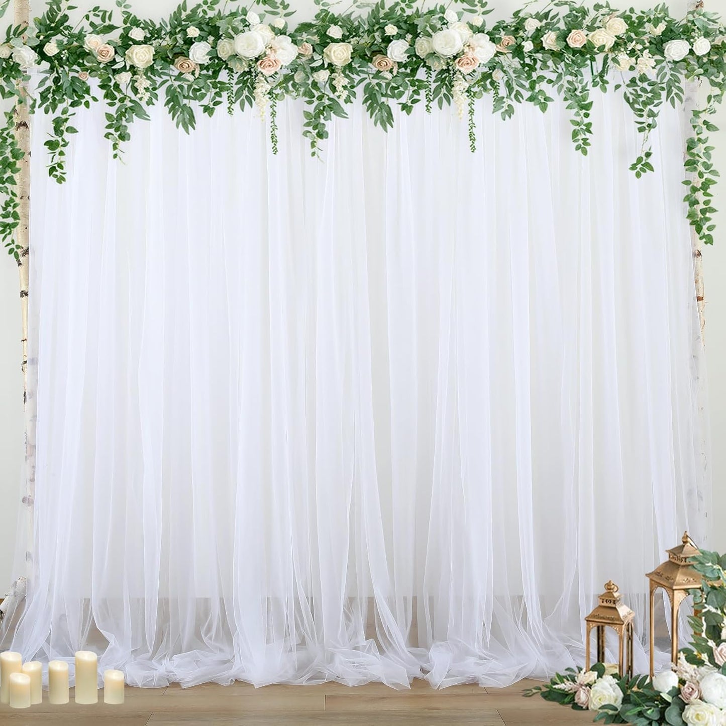 Transform Any Event with Sheer Elegance - Suppromo Tulle Backdrop