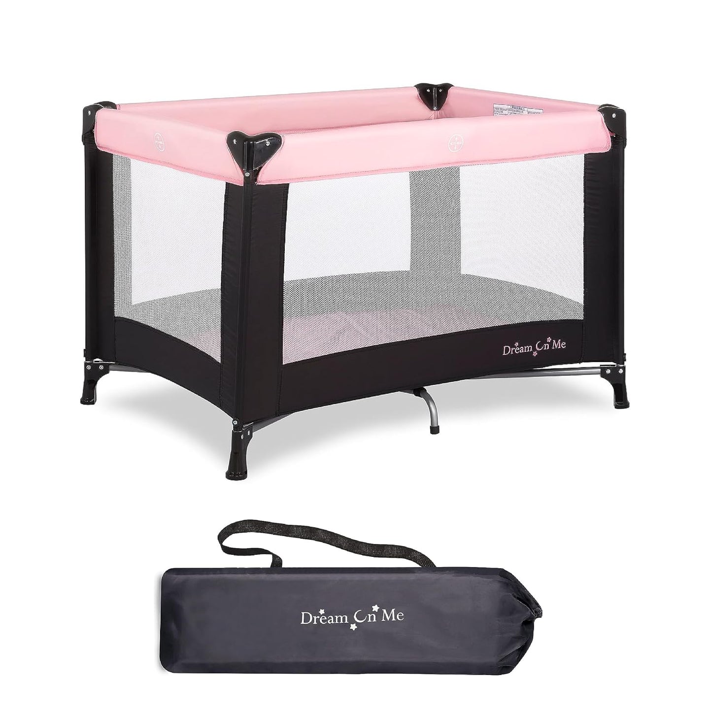 Portable Pink Playard - Lightweight & Easy Setup - Dream On Me