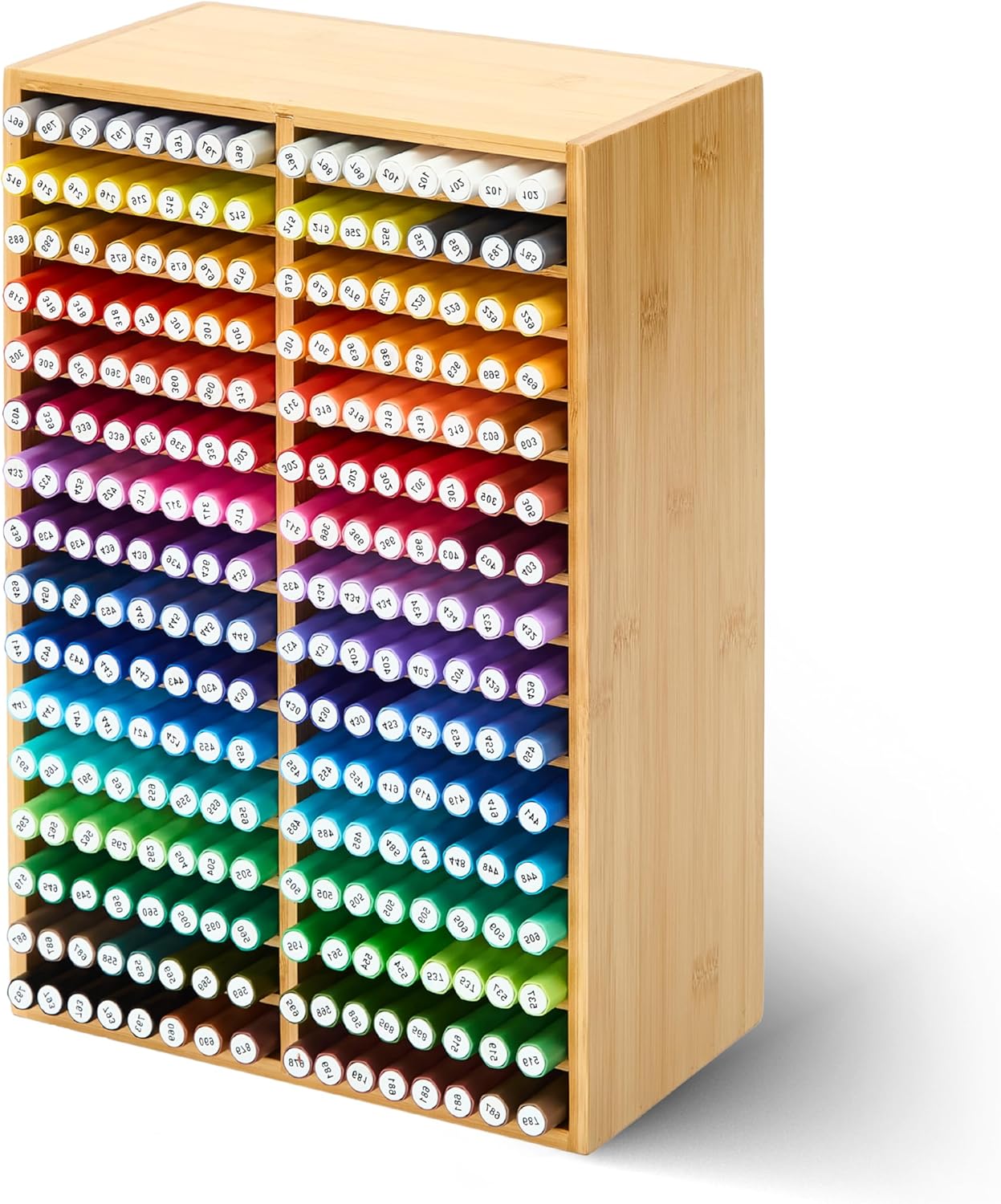 MEEDEN Bamboo Marker Organizer for Desk: Perfect Art Supply Holder